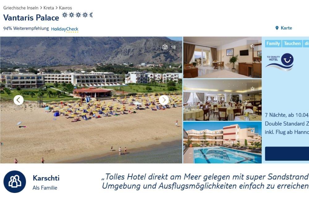 Vantaris Kreta TUI
